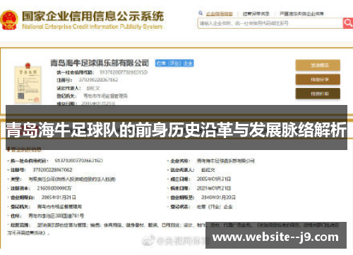 青岛海牛足球队的前身历史沿革与发展脉络解析